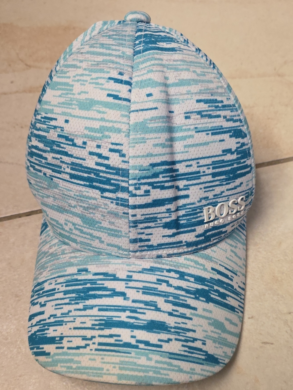 Hugo Boss Light Blue & Aqua Patterned Cap